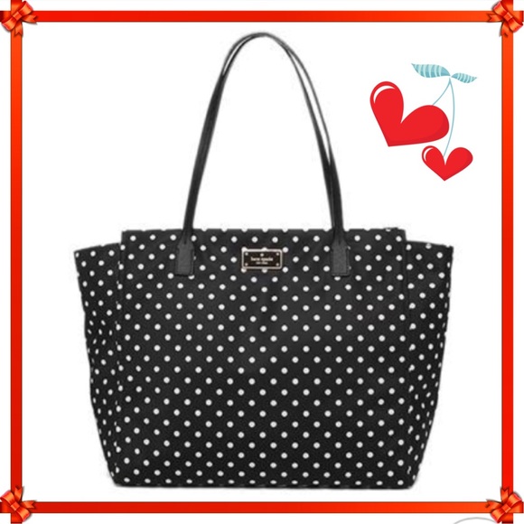 kate spade Handbags - Kate Spade black/white Taden tote NWT